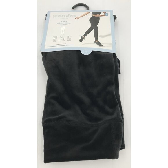 Wander by Hottotties Womens Size Small Vivian Velour Black Leggings Soft - Picture 1 of 12
